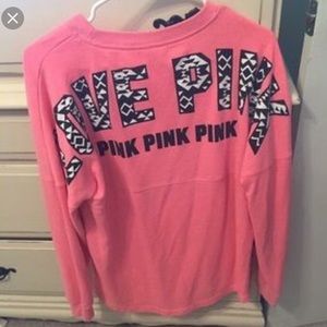 Vs pink Aztec crew